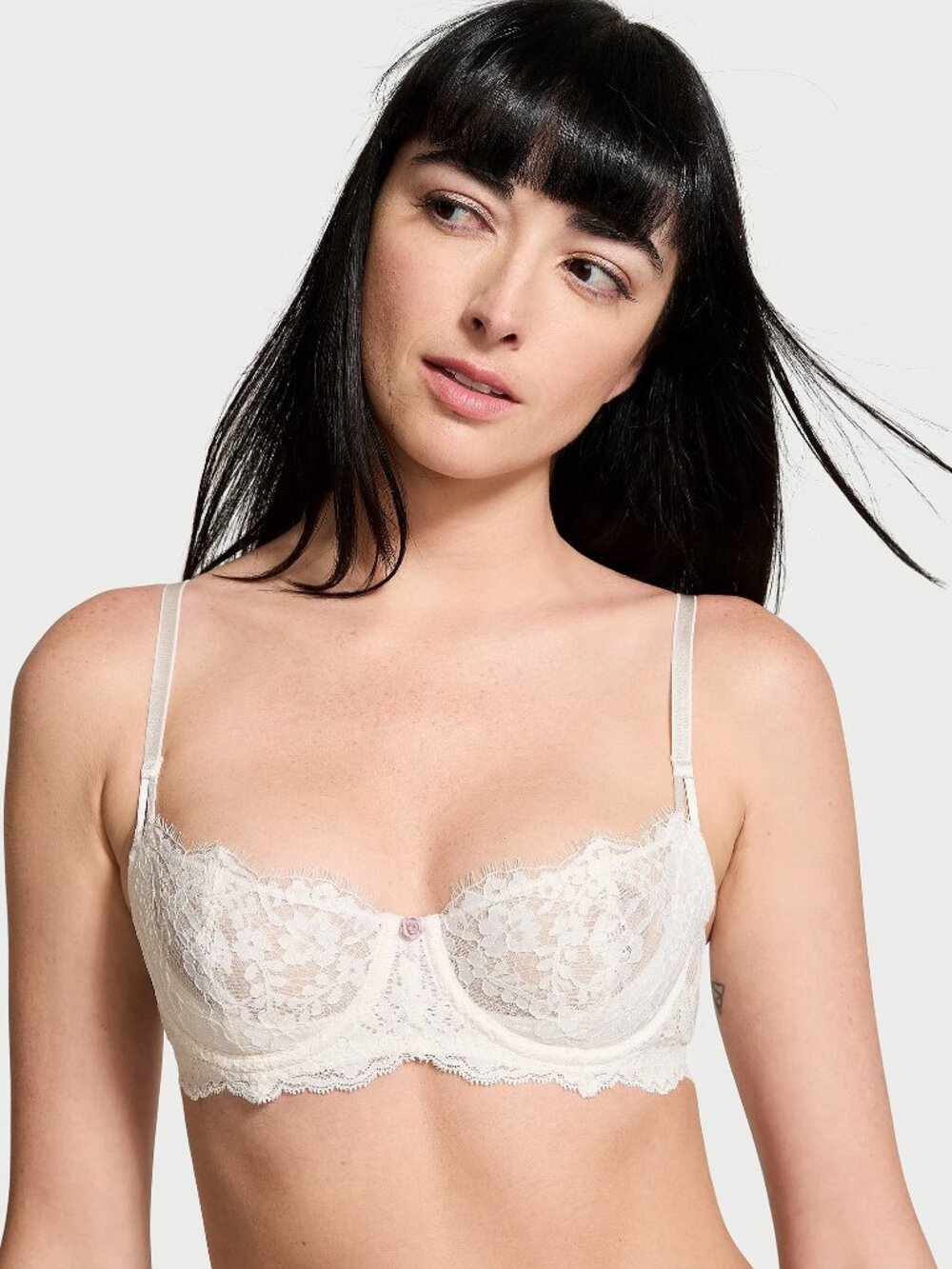 Dream Angels Wicked Unlined Lace Balconette Bra NWT 36G